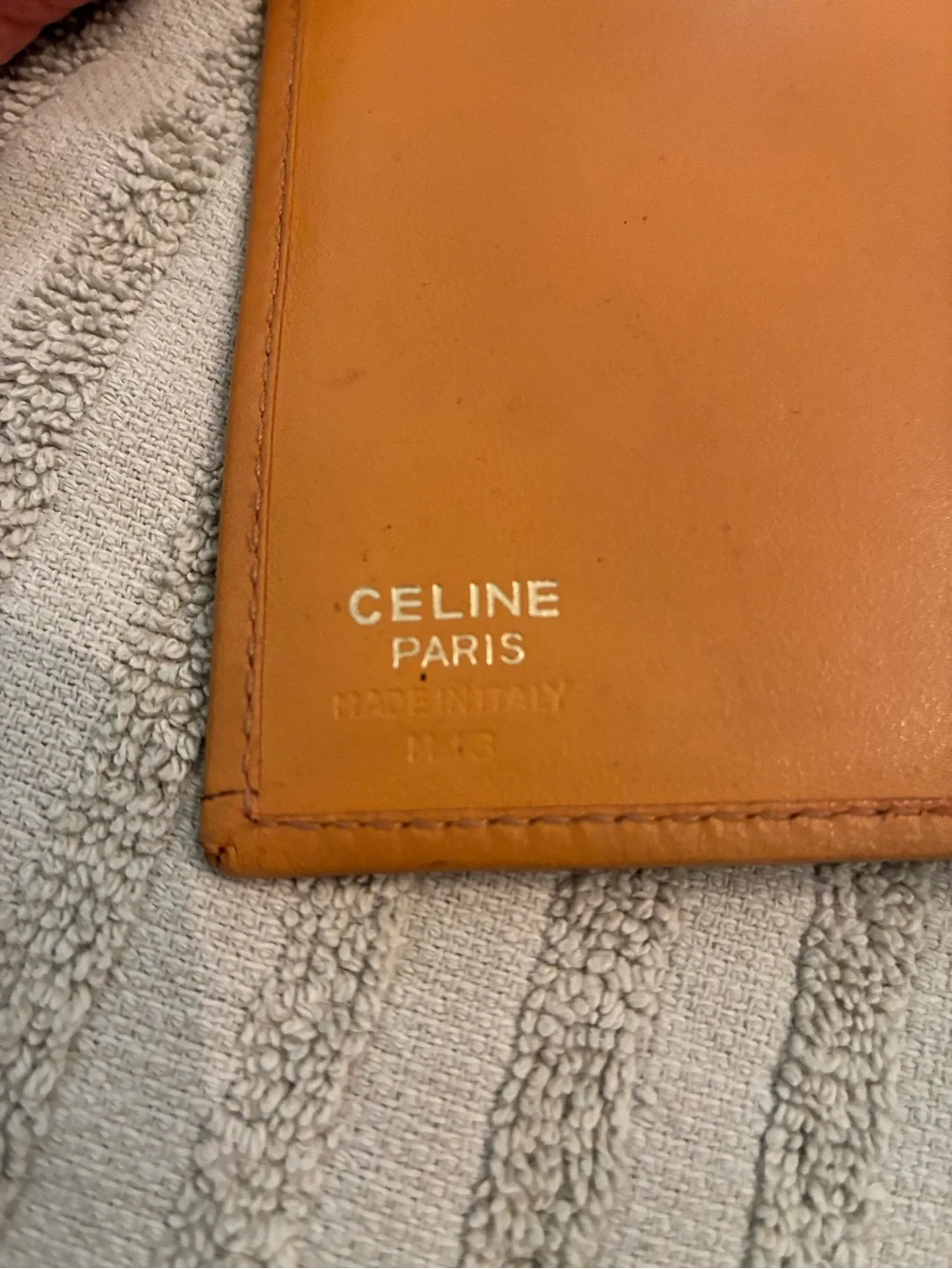Celine Macadam Dark Brown & Tan Signature Compact Wallet